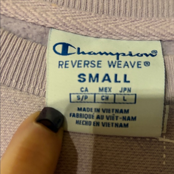 Champion Women's lilac sweatshirt (pls read the whole description) - Picture 2 of 5